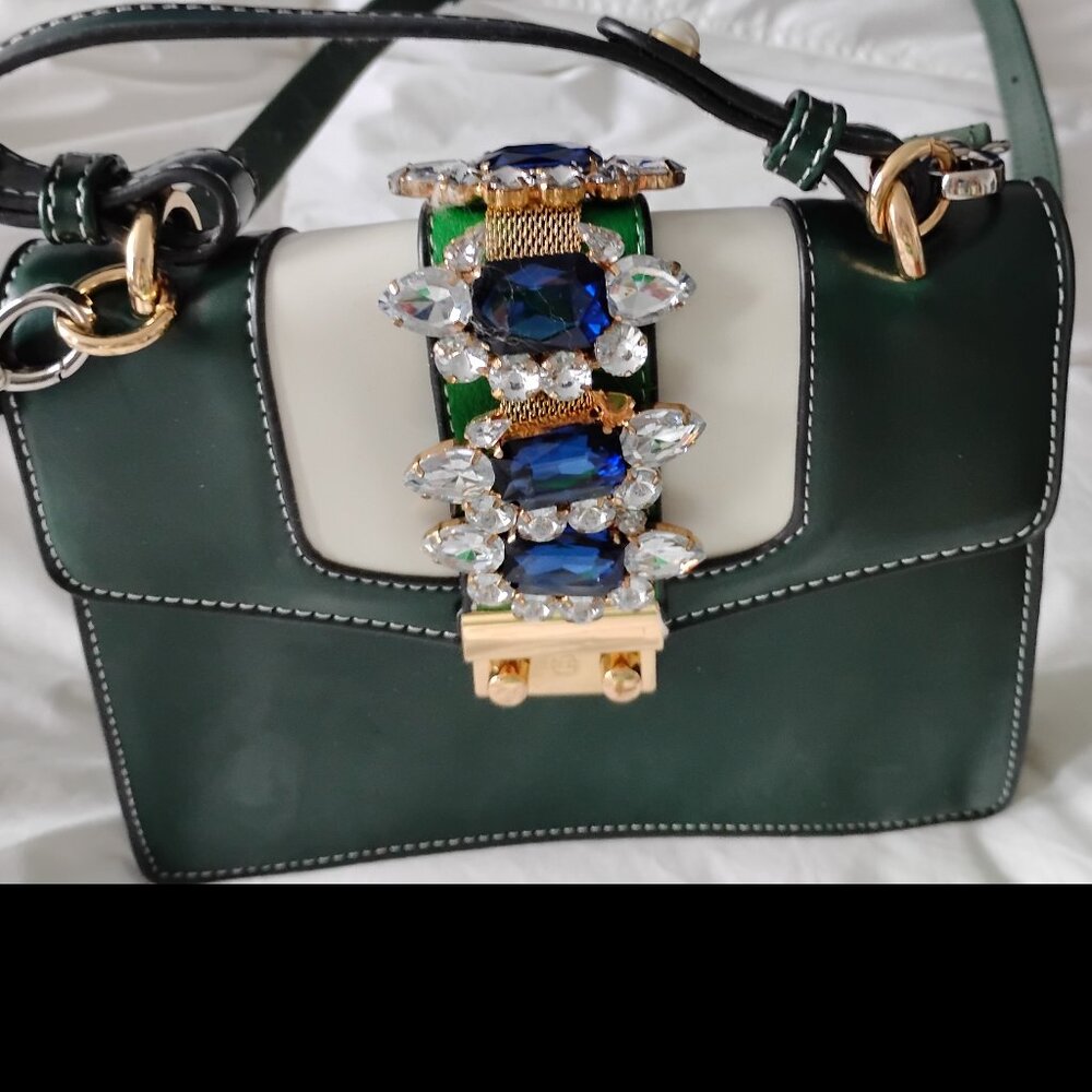 Jeweled CrossBody Handbag